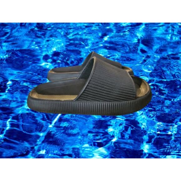 Black Cloud Cushion Slides Size 36/37 - Picture 2 of 4